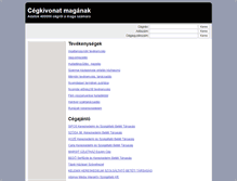 Tablet Screenshot of cegkivonat.sonet.hu